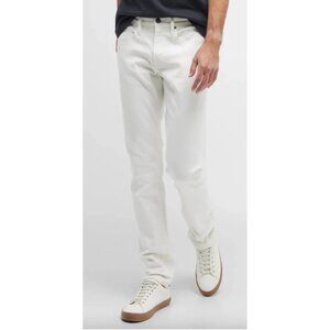 Frame LHomme Slim Jeans Mens 32 White Mid Rise Relaxed Organic Cotton Denim